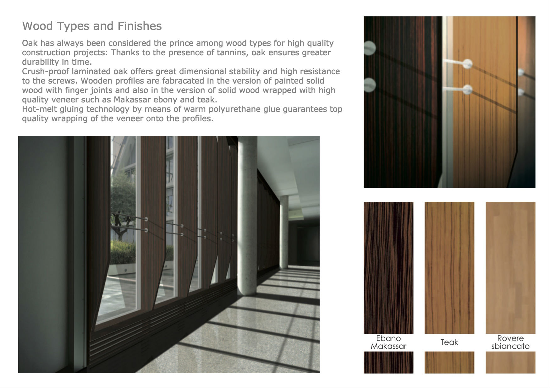 Wood-Aluminum Curtain Wall Systems